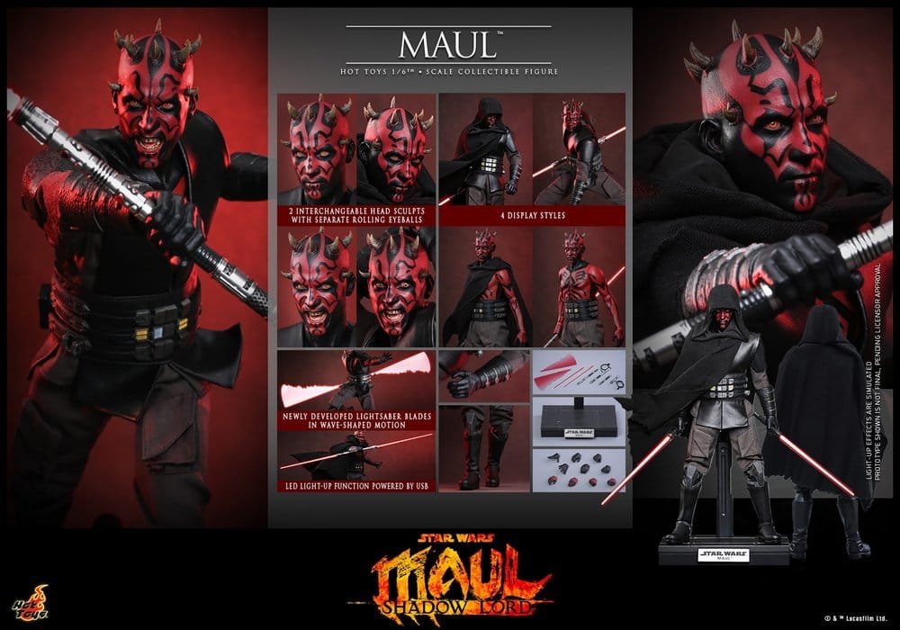 Figura Television Masterpiece 1/6 de Maul en Star Wars: Maul – Señor de las sombras por Hot Toys - Imagen 22