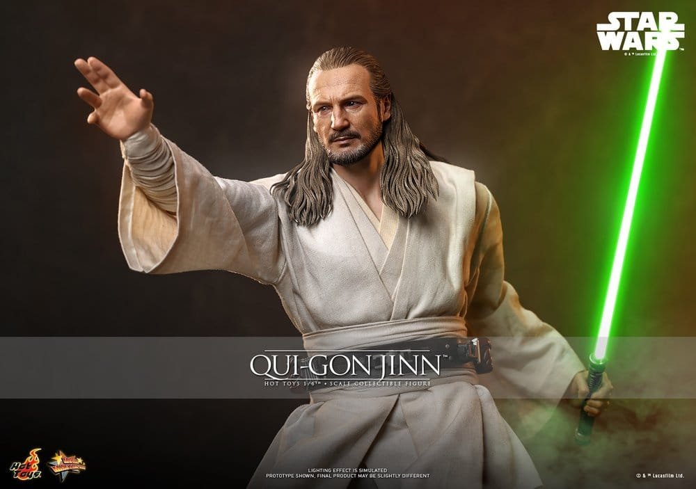 Figura Movie Masterpiece Collector Edition de Qui-Gon Jinn en Star Wars por Hot Toys - Imagen 2
