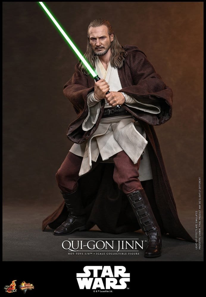 Figura Movie Masterpiece Collector Edition de Qui-Gon Jinn en Star Wars por Hot Toys - Imagen 4