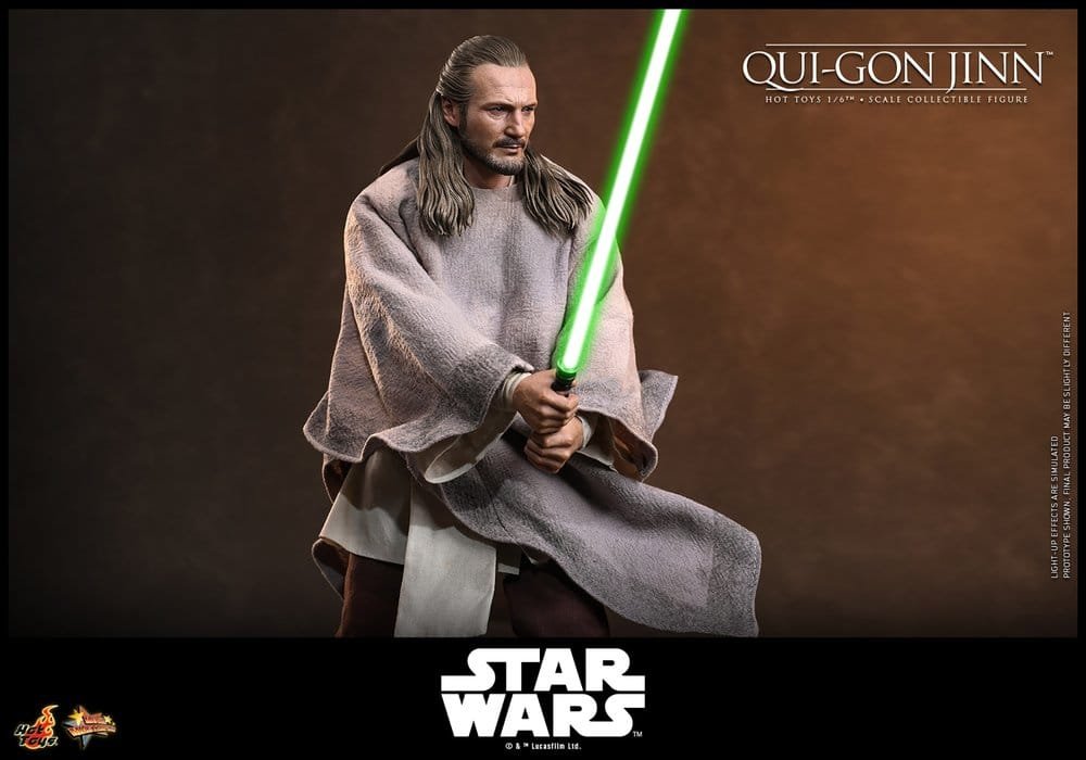 Figura Movie Masterpiece Collector Edition de Qui-Gon Jinn en Star Wars por Hot Toys - Imagen 7