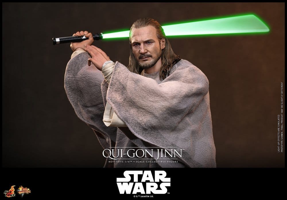 Figura Movie Masterpiece Collector Edition de Qui-Gon Jinn en Star Wars por Hot Toys - Imagen 8