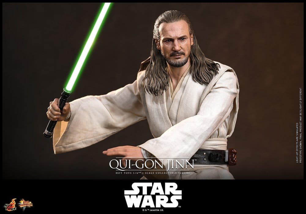 Figura Movie Masterpiece Collector Edition de Qui-Gon Jinn en Star Wars por Hot Toys - Imagen 9
