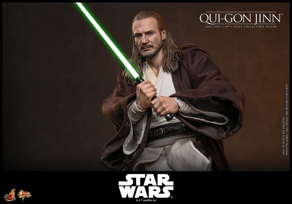 Figura Movie Masterpiece Collector Edition de Qui-Gon Jinn en Star Wars por Hot Toys - Imagen 10