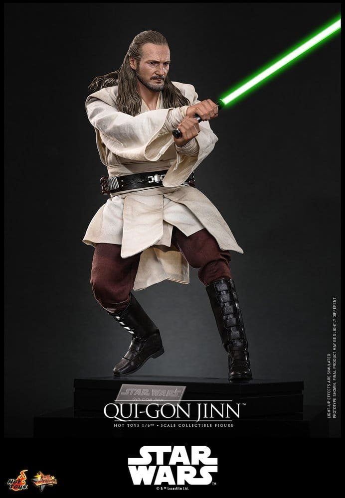 Figura Movie Masterpiece Collector Edition de Qui-Gon Jinn en Star Wars por Hot Toys - Imagen 12