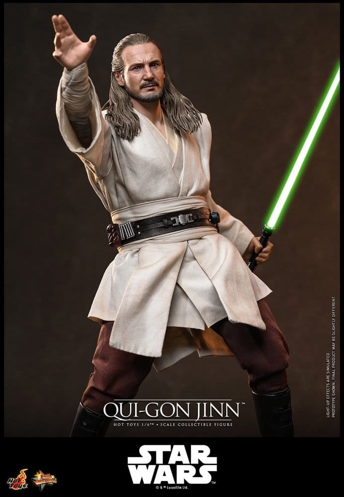 Figura Movie Masterpiece Collector Edition de Qui-Gon Jinn en Star Wars por Hot Toys - Imagen 14
