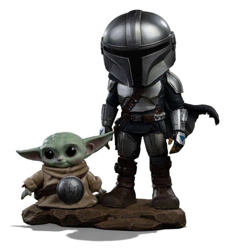 Figura MiniCo de The Mandalorian and Grogu en Star Wars por Iron Studios