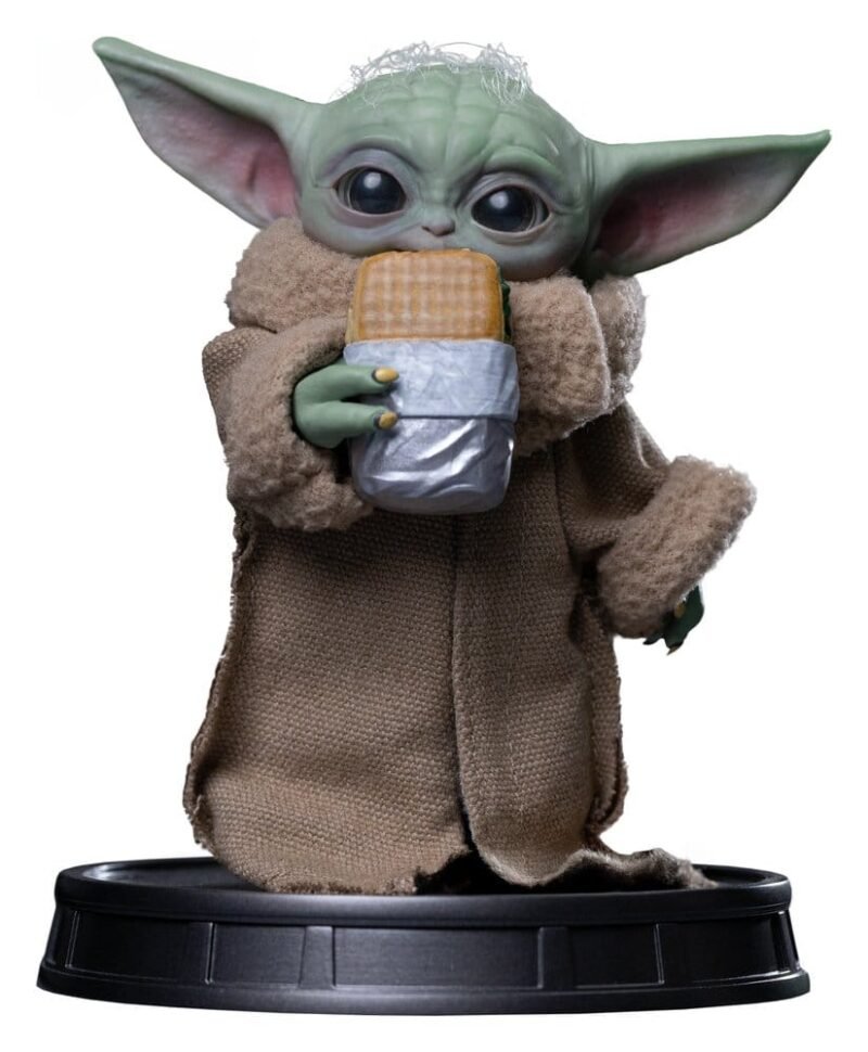 Estatua Grogu Collection de Grogu Food Cart Snack en Star Wars por Iron Studios