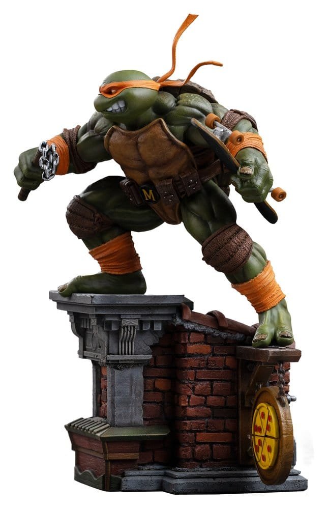 Estatua Art Scale 1/10 Unleashed de Michelangelo en Las Tortugas Ninja por Iron Studios - Imagen 3