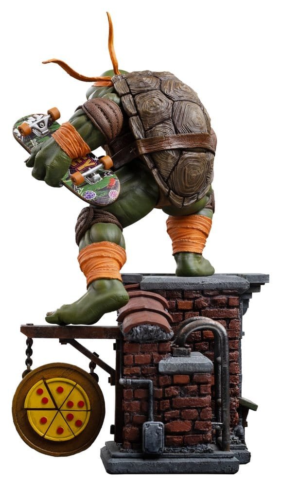 Estatua Art Scale 1/10 Unleashed de Michelangelo en Las Tortugas Ninja por Iron Studios - Imagen 4
