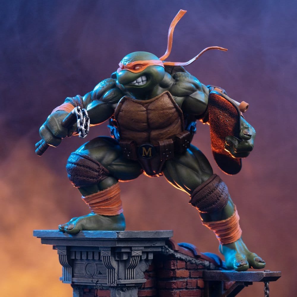 Estatua Art Scale 1/10 Unleashed de Michelangelo en Las Tortugas Ninja por Iron Studios - Imagen 6