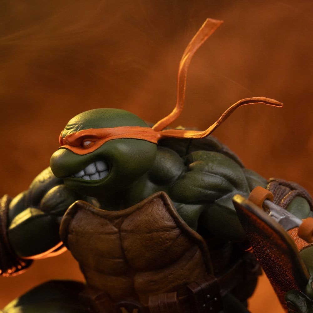 Estatua Art Scale 1/10 Unleashed de Michelangelo en Las Tortugas Ninja por Iron Studios - Imagen 7