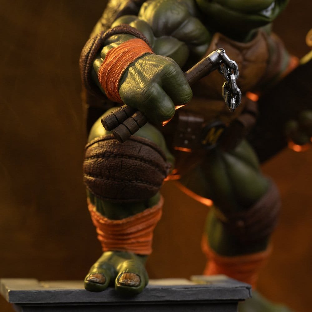 Estatua Art Scale 1/10 Unleashed de Michelangelo en Las Tortugas Ninja por Iron Studios - Imagen 9