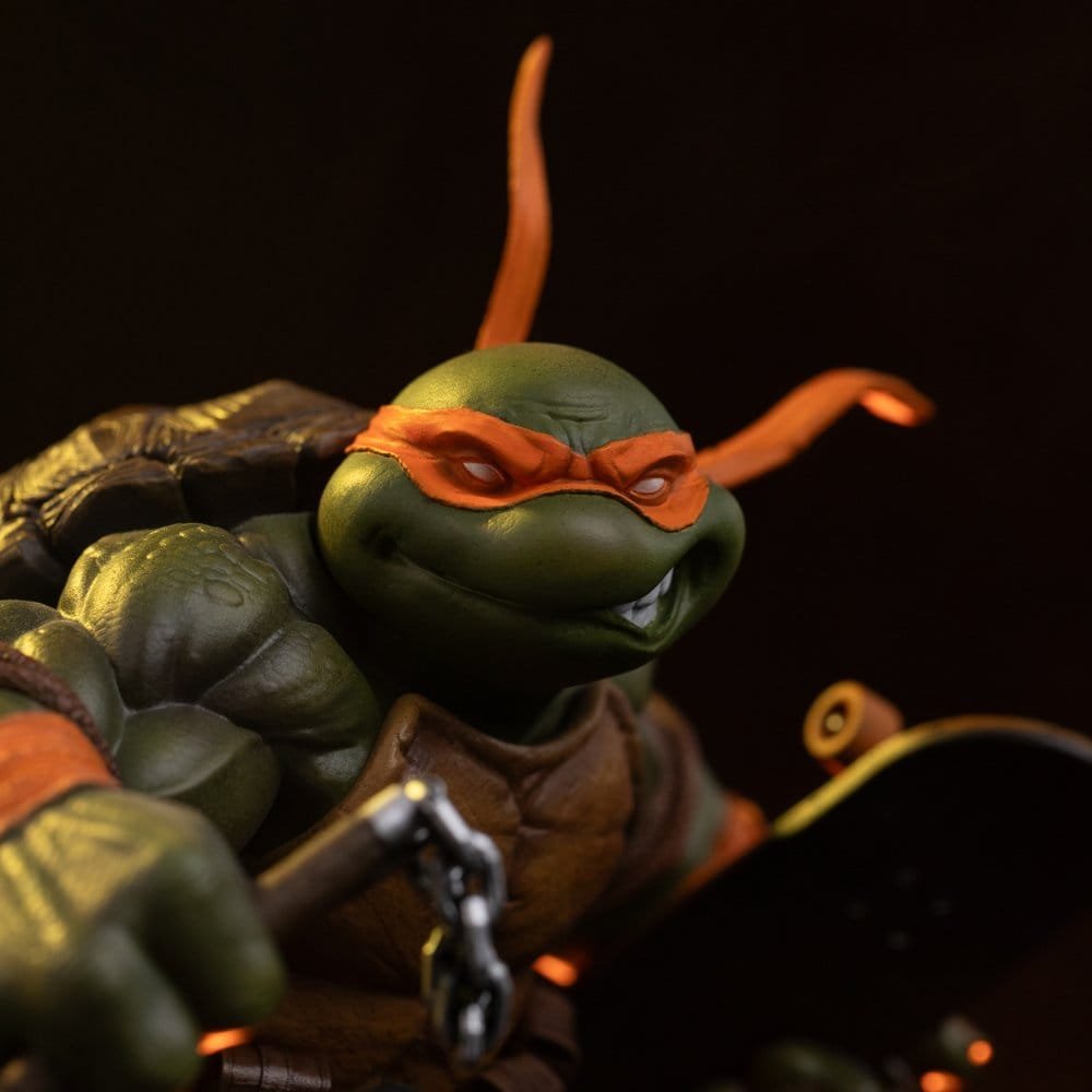 Estatua Art Scale 1/10 Unleashed de Michelangelo en Las Tortugas Ninja por Iron Studios - Imagen 10