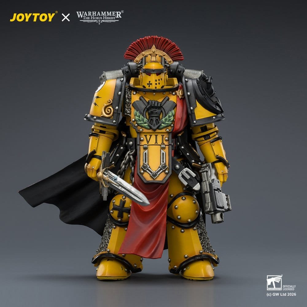 Figura de Imperial Fists Legion Praetor (Mk III Armour) en Warhammer: The Horus Heresy por Joy Toy - Imagen 2