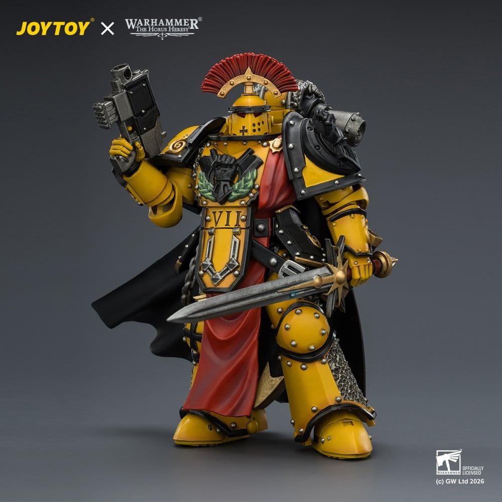 Figura de Imperial Fists Legion Praetor (Mk III Armour) en Warhammer: The Horus Heresy por Joy Toy - Imagen 4