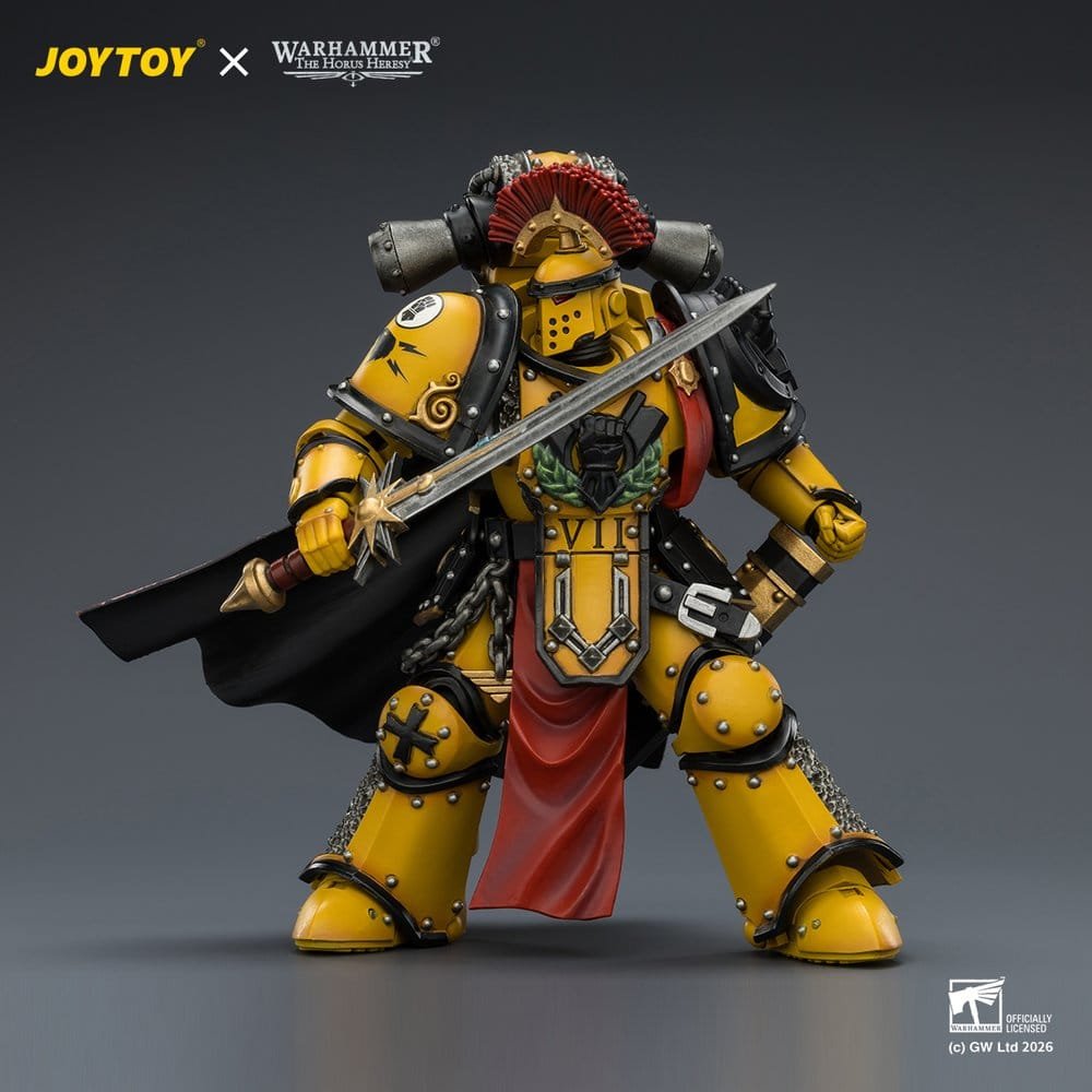 Figura de Imperial Fists Legion Praetor (Mk III Armour) en Warhammer: The Horus Heresy por Joy Toy - Imagen 5