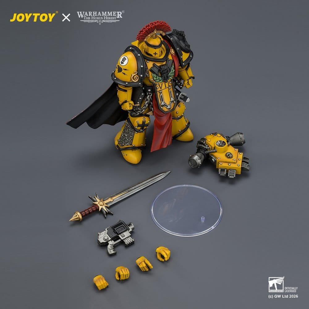Figura de Imperial Fists Legion Praetor (Mk III Armour) en Warhammer: The Horus Heresy por Joy Toy - Imagen 6