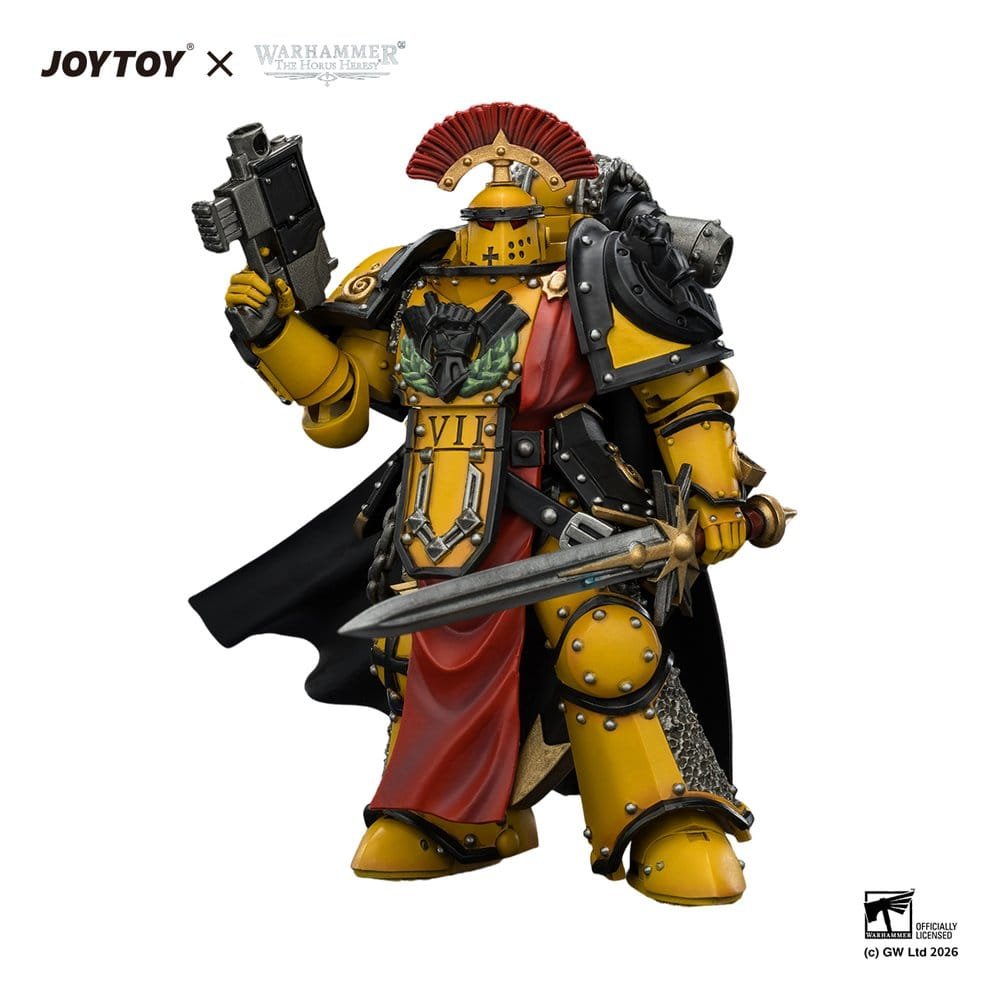 Figura de Imperial Fists Legion Praetor (Mk III Armour) en Warhammer: The Horus Heresy por Joy Toy - Imagen 8