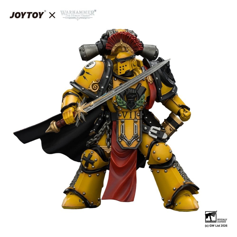 Figura de Imperial Fists Legion Praetor (Mk III Armour) en Warhammer: The Horus Heresy por Joy Toy - Imagen 9