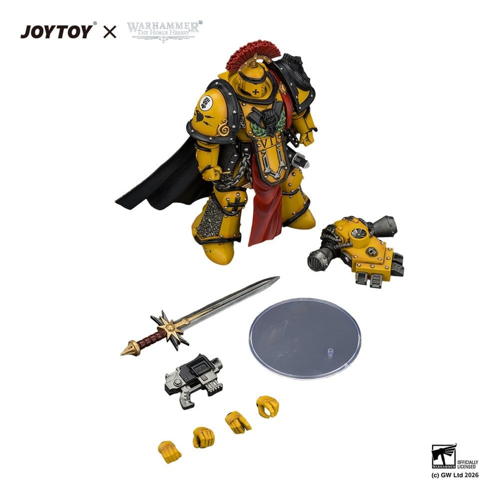 Figura de Imperial Fists Legion Praetor (Mk III Armour) en Warhammer: The Horus Heresy por Joy Toy - Imagen 10