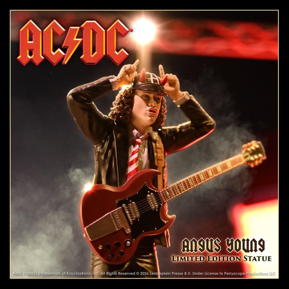 Estatua Rock Iconz de Angus Young IV (Limited Edition) en AC/DC por KnuckleBonz - Imagen 2