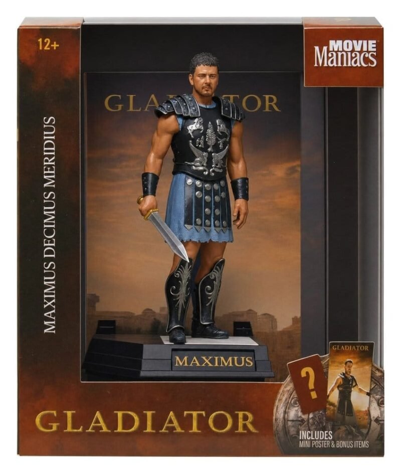 Figura Movie Maniacs de Máximo Décimo Meridio en Gladiator por McFarlane Toys