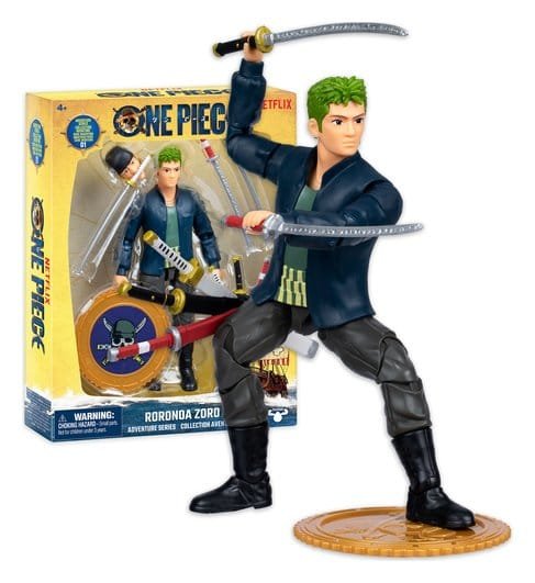 Figura de acción de Zoro en One Piece por Moose Toys