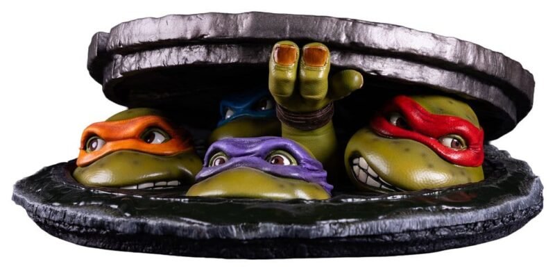 Diorama Tabletop Edition de Leonardo, Michelangelo, Raphael y Donatello en Tortugas Ninja por Premium Collectibles Studio