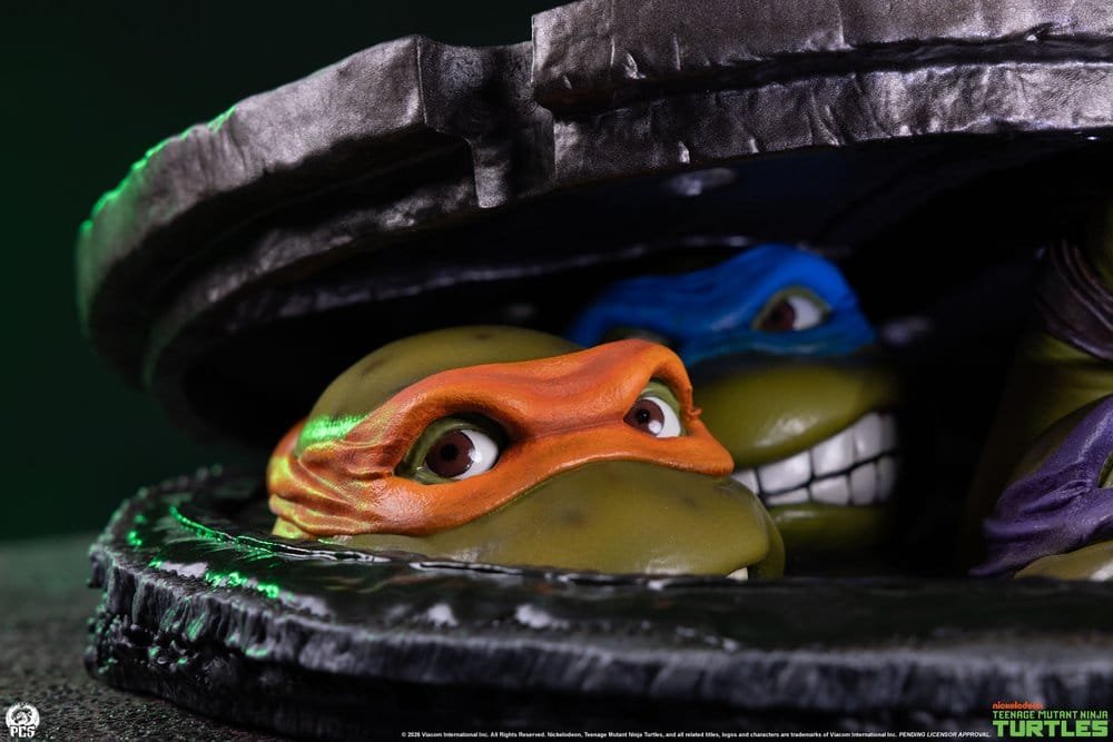 Diorama Tabletop Edition de Leonardo, Michelangelo, Raphael y Donatello en Tortugas Ninja por Premium Collectibles Studio - Imagen 2