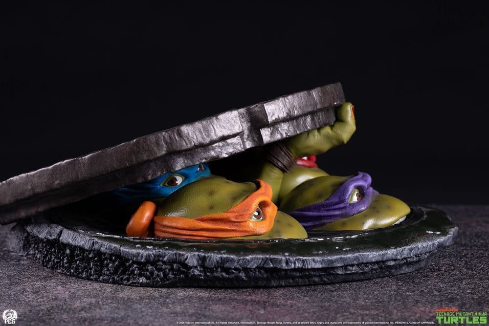 Diorama Tabletop Edition de Leonardo, Michelangelo, Raphael y Donatello en Tortugas Ninja por Premium Collectibles Studio - Imagen 4