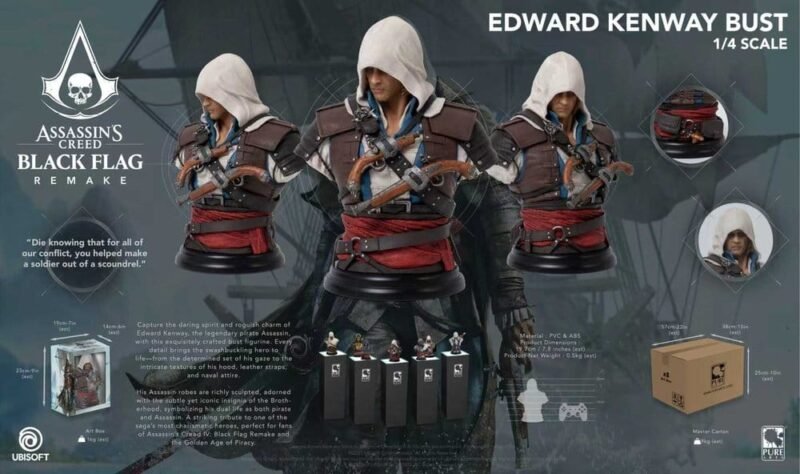Busto 1/4 de Edward Kenway en Assassin's Creed por Pure Arts
